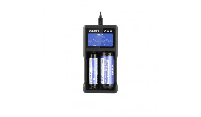 Battery Charger - XTAR VC2 Dual Lithium-Ion USB Charger with LCD Display
