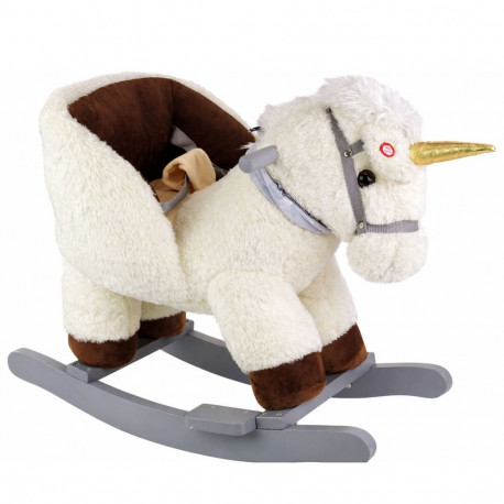 kiikhobune ükssarvik valge beež