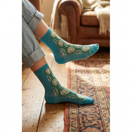 SOKISAHTEL Pierre Mantoux WALLPAPER sinised õhukesed sokid 444