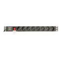 gembird PDU 8x Schuko 1U 16A 3m