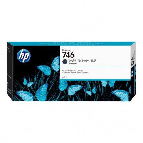HP 746 300-ml matt must tindikassett