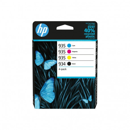 HP 934 must 935 CMY tindikassett 4-pakk