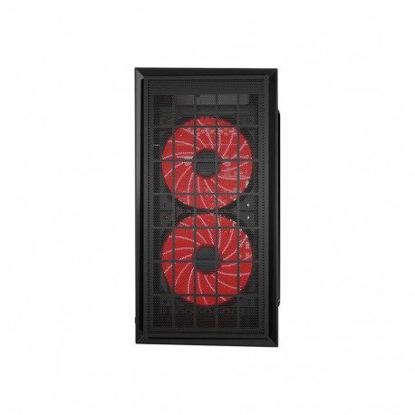 GEMBIRD CCC-FORNAX-950R Gaming design PC case 3 x 12 cm fans red