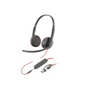 HP Poly Blackwire 3225 stereo USB-C peakkomplekt +3,5 mm pistik +USB-C/A adapter