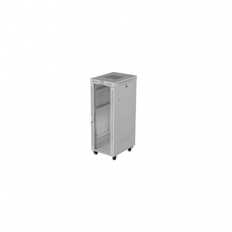 LANBERG serverikapp 19" 32U/600x800 V2, põrandale paigaldatav, lamepakendis, klaasuksega, LCD, hall