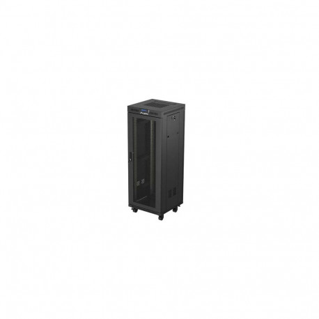 RACK CABINET 19" FREE-STANDING 32U/600X600 (FLAT PACK) WITH MESH DOOR LCD BLACK LANBERG
