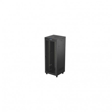 RACK CABINET 19" FREE-STANDING 42U/800X800 (FLAT PACK) WITH MESH DOOR LCD BLACK LANBERG