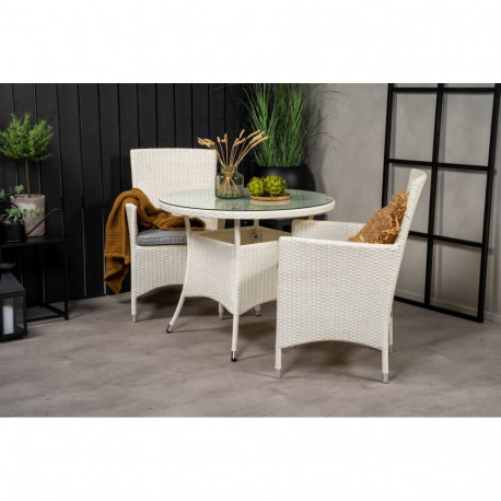 Aiamööbli komplekt VOLTA koos toolidega MALIN