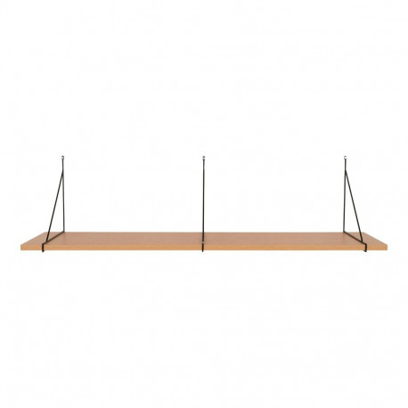 Seinariiul CHIBA 120x29 cm, looduslik/must