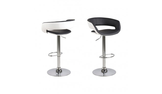 Baaritool GRACE kõrguse regulaatoriga, must-valge