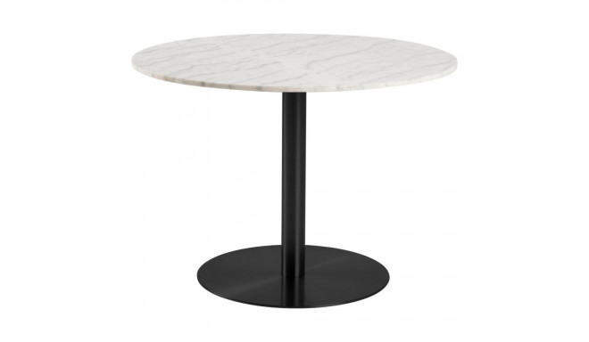 Söögilaud CORBY ümmargune, valge