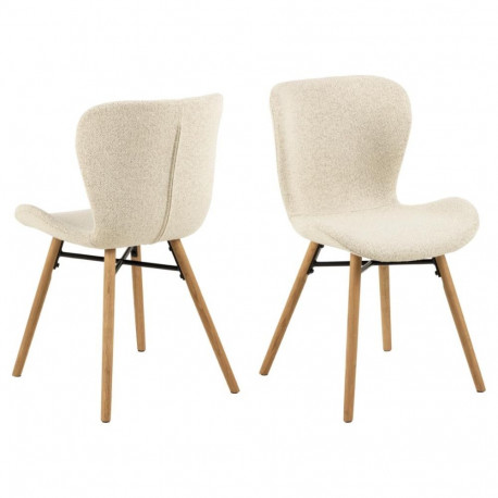 Söögitool BATILDA, kreemjas