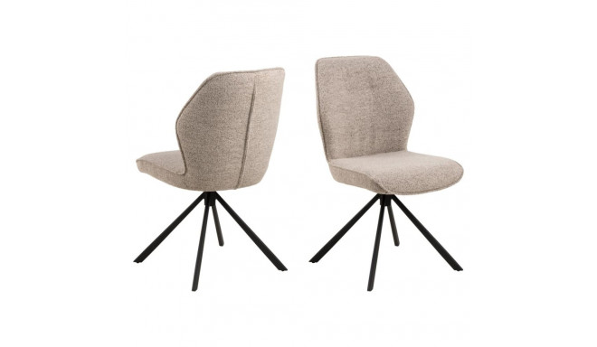 Söögitool AURA pöörlev, beeži kangaga