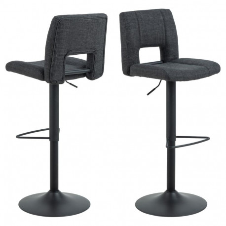 Baaritool SYLVIA kõrguse regulaatoriga, tumehall