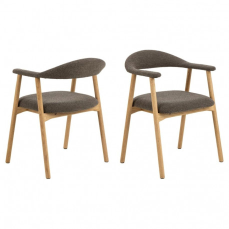 Söögitool ADDI käetoega, taupe