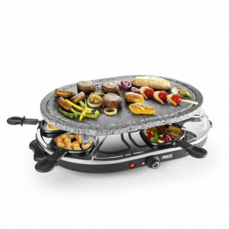 Raclette Princess 8 Oval Stone Grill Party Must Hall