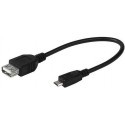 Vivanco adapter USB Micro B - USB A 15cm (45294)