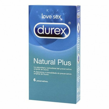 Kondoomid Durex Natural Plus 6 Tükid, osad