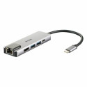 USB-jaotur C D-Link DUB-M520 Must 60 W