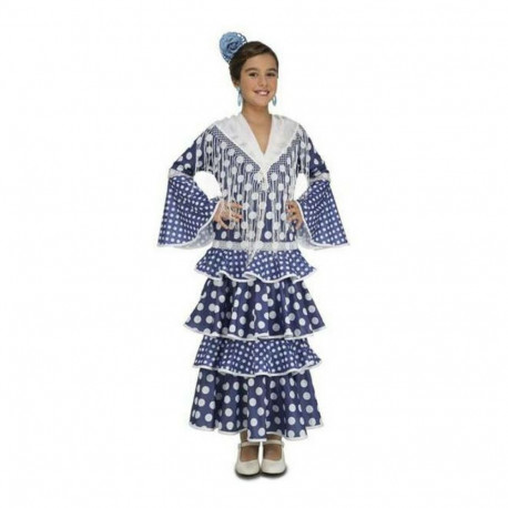 Costume for Children My Other Me Alvero Blue Flamenco Dancer - 7-9 Years