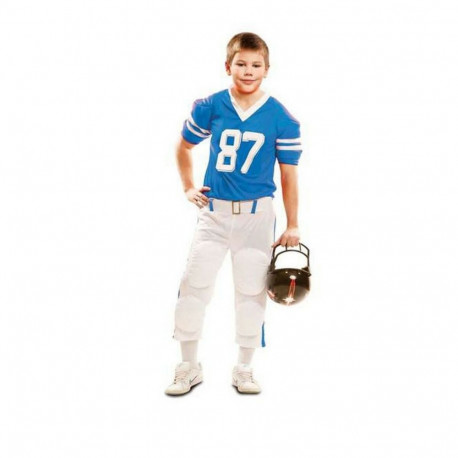Costume for Children My Other Me Blue Rugby player - 5-6 Years