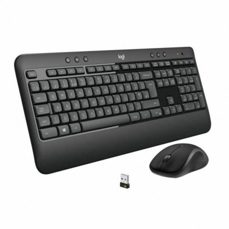 Klaviatuur ja Juhtmevaba Hiir Logitech MK540 Prantsuse Must Must/Valge AZERTY