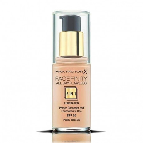 Meigi aluskreem Max Factor Facefinity 3-in-1 Spf 20 Nº 35-pearl beige 30 ml