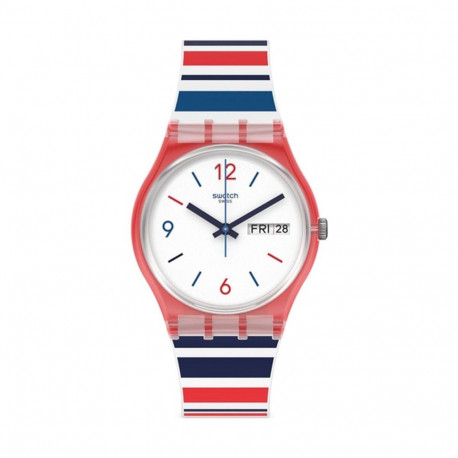 Men's Watch Swatch SEA BARCODE White (Ø 34 mm)