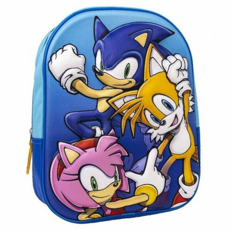 3D School Bag Sonic 25 x 31 x 9 cm
