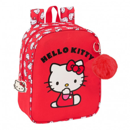 Kooliseljakott Hello Kitty Iconic Valge Punane 22 x 27 x 10 cm