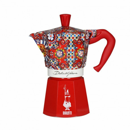 Itaalia Kohvikann Bialetti MOKA EXPRESS D&G 6T Punane Hõbedane Alumiinium 6 Tassid