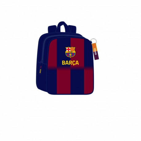 School Bag F.C. Barcelona Blue Maroon 22 x 27 x 10 cm