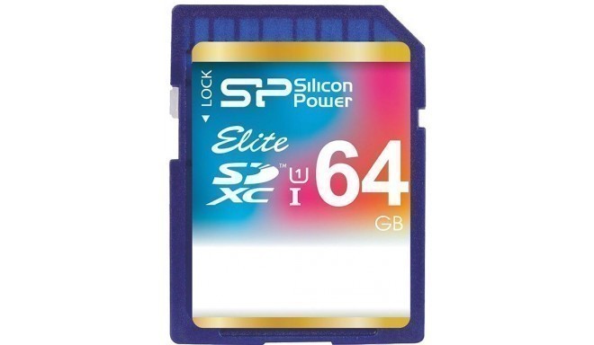 Silicon Power atmiņas karte SDXC 64GB Elite