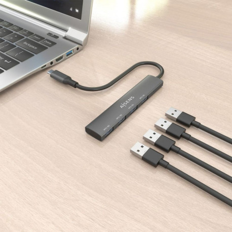 USB Hub Aisens CPNT Grey