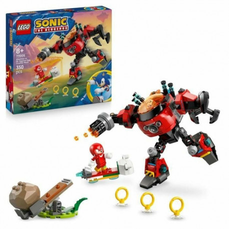 Konstruktsioon komplekt Lego 77005 Sonic Knuckles VS Dr. Eggman Egg Crusher Mech 350 Tükid, osad