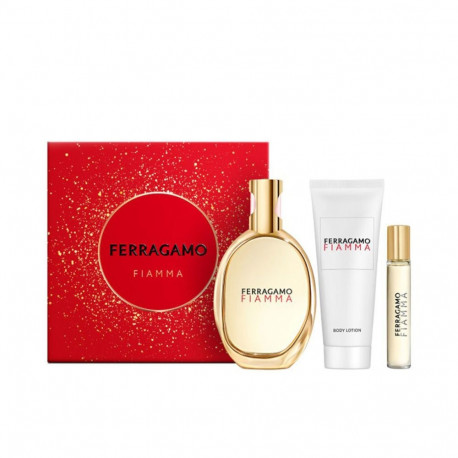 Naiste parfüümi komplekt Salvatore Ferragamo FIAMMA EDP 3 Tükid, osad