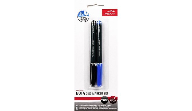 Speedlink CD marker set, black + blue (SL-6035)