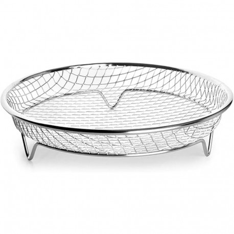 Air Fryer Basket Ibili 698010 Stainless steel