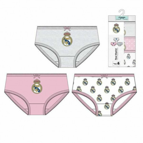 Pack of Girls Knickers Real Madrid C.F. Multicolour