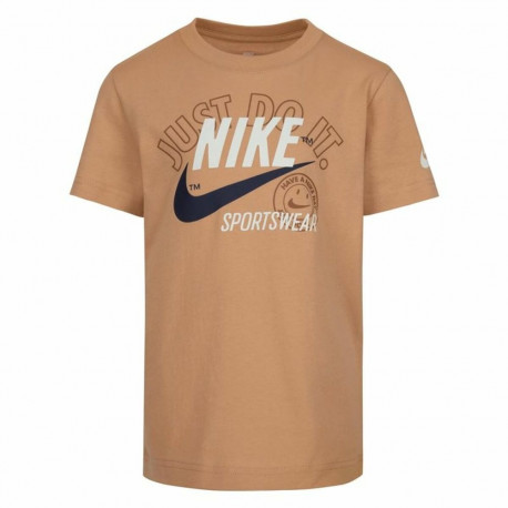 Lühikeste varrukatega T-särk, laste Nike Retro Ss Beež - 5-6 aastat