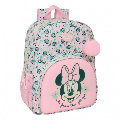 Kooliseljakott Minnie Mouse Minty Roosa 33 x 42 x 14 cm
