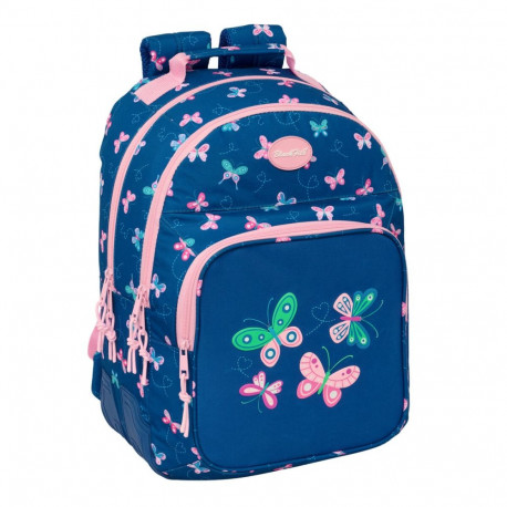 School Bag BlackFit8 Mariposas Multicolour 32 x 42 x 15 cm