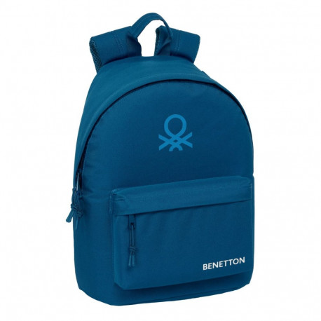 School Bag Benetton benetton basics Navy Blue 31 x 41 x 16 cm