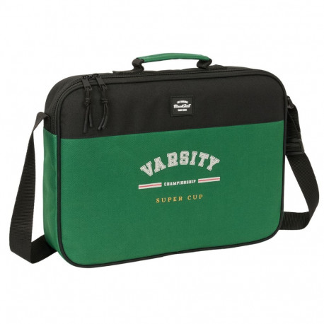 School Bag BlackFit8 Varsity Black Green 38 x 28 x 6 cm