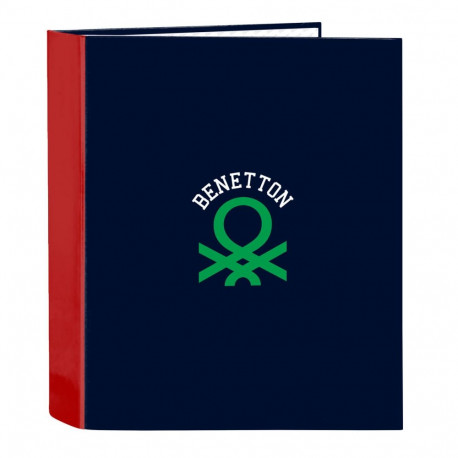 Ring binder Benetton Together Navy Blue A4 27 x 33 x 6 cm