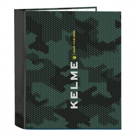 Ring binder Kelme Camo Black Green A4 27 x 33 x 6 cm