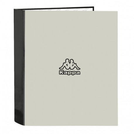 Ring binder Kappa Grey Black Grey A4 27 x 33 x 6 cm