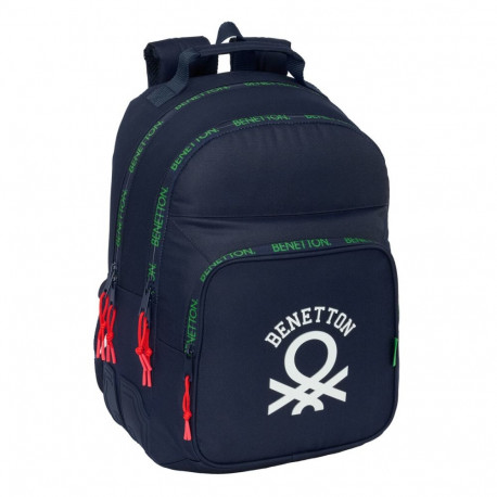 School Bag Benetton Together Navy Blue 32 x 42 x 15 cm