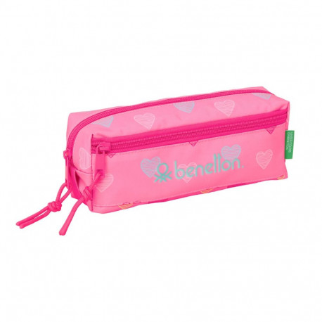 Holdall Benetton Heart Pink 22 x 8,5 x 6 cm