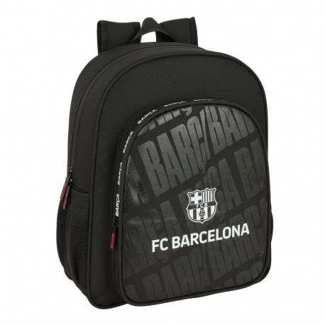 School Bag F.C. Barcelona Black 32 x 38 x 12 cm